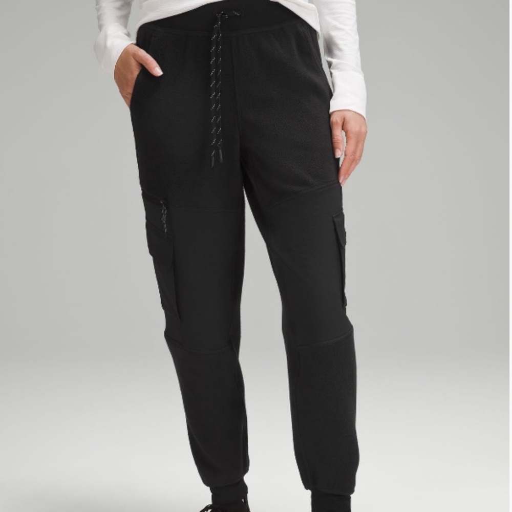 Lululemon Athletica Black Cargo Joggers